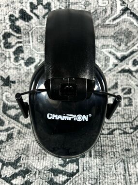 Champion Gun Range Ear Muffs Noise Cancellation Black